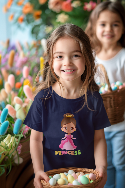 T-Shirt for Kid's Round Neck- Princess
