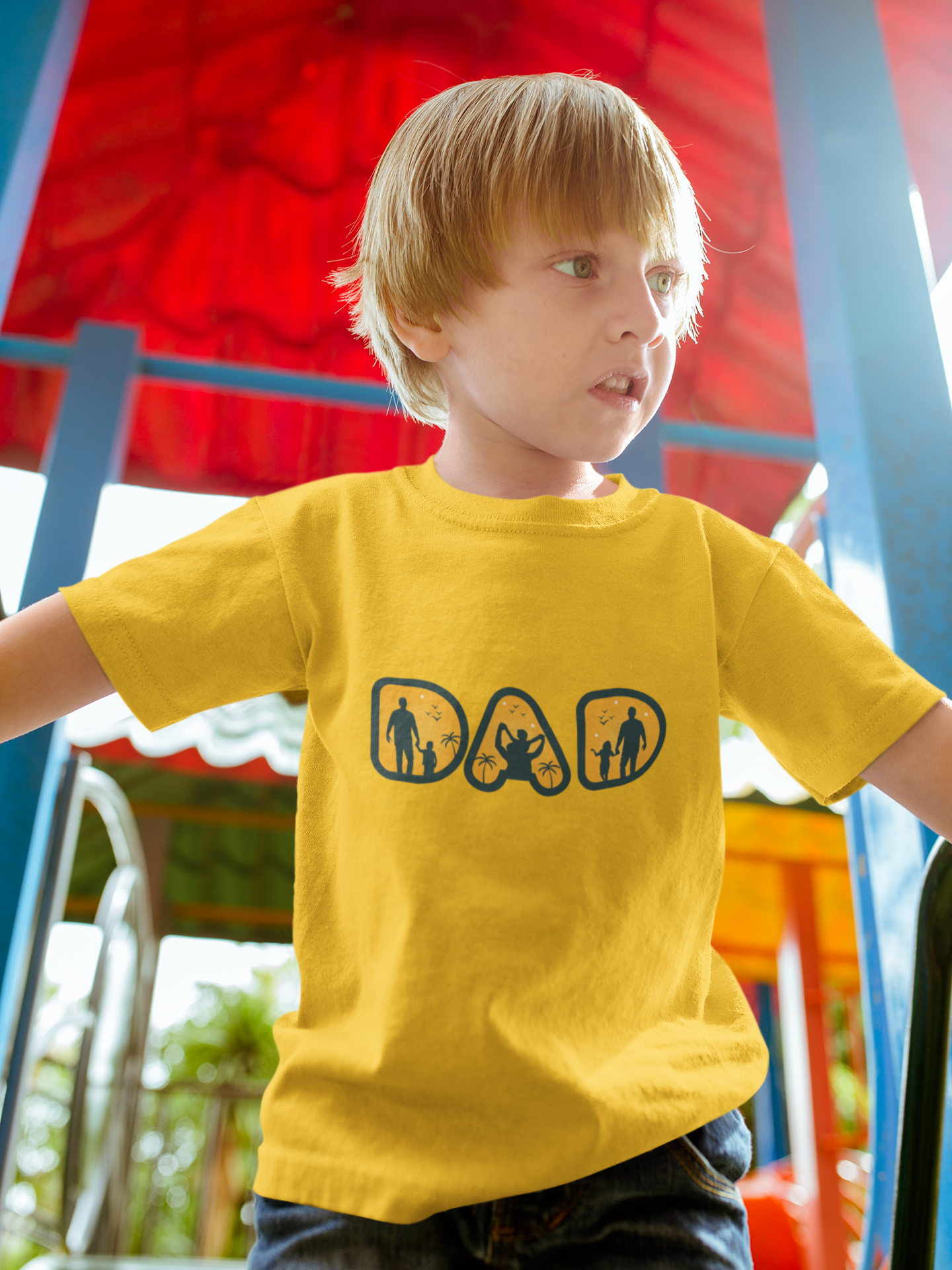 T-Shirt for Kid's Round Neck- DAD