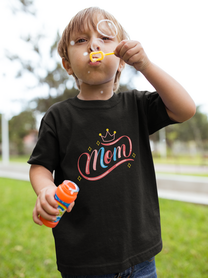 T-Shirt for Kid's Round Neck- Mom