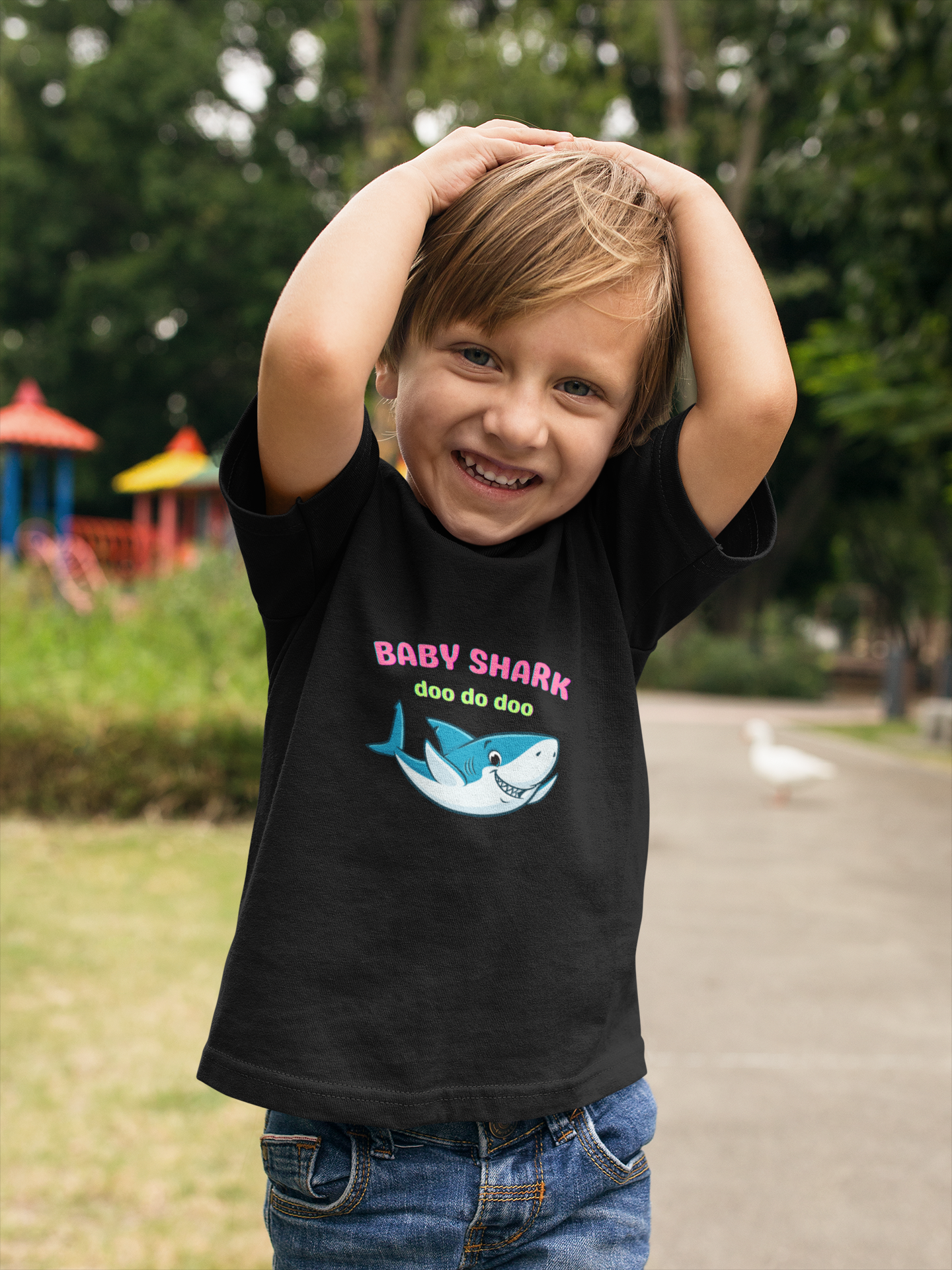 T-Shirt for Kid's Round Neck- Baby Shark