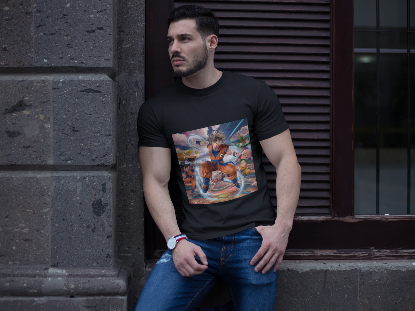 Premium Anime Art T-Shirt - Regular Fit for Men