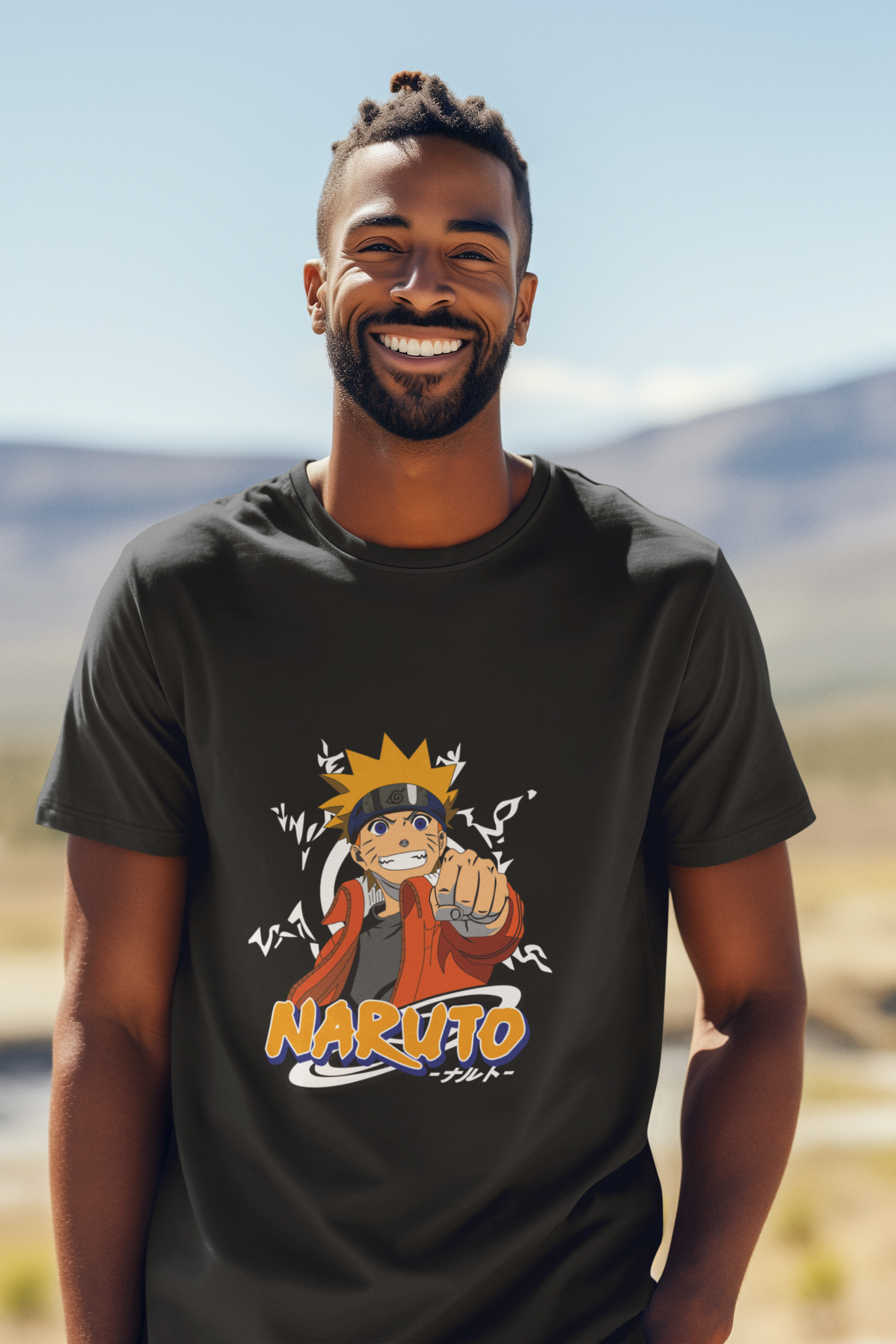 Premium Anime Art T-Shirt - Regular Fit for Men Naruto