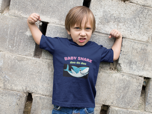 T-Shirt for Kid's Round Neck- Baby Shark