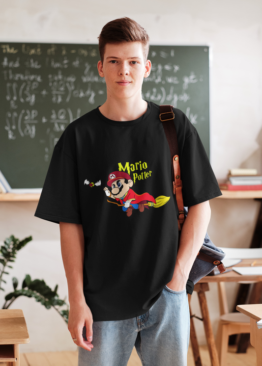 Trendy Unisex Oversized T-Shirts- Baggy T Shirt- Mario
