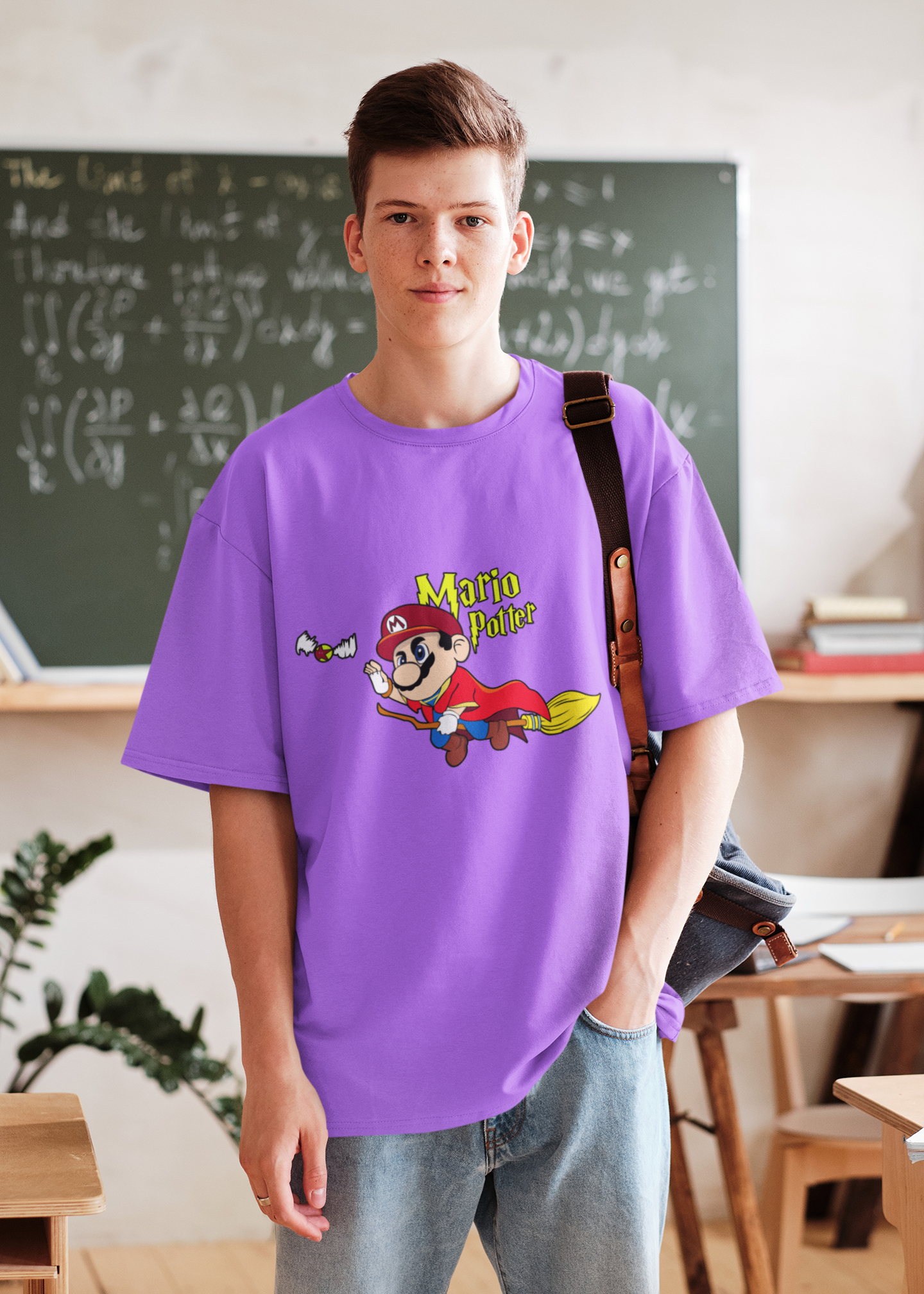 Trendy Unisex Oversized T-Shirts- Baggy T Shirt- Mario