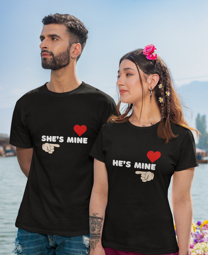 Couple T Shirt She's Mine He's Mine