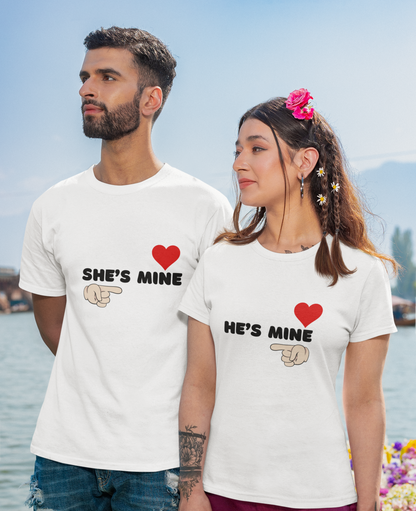 Couple T Shirt She's Mine He's Mine