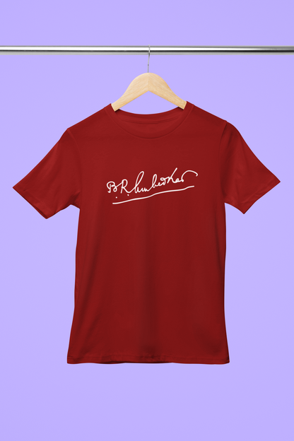 Dr. Babasaheb Ambedkar T Shirt for Women Signature