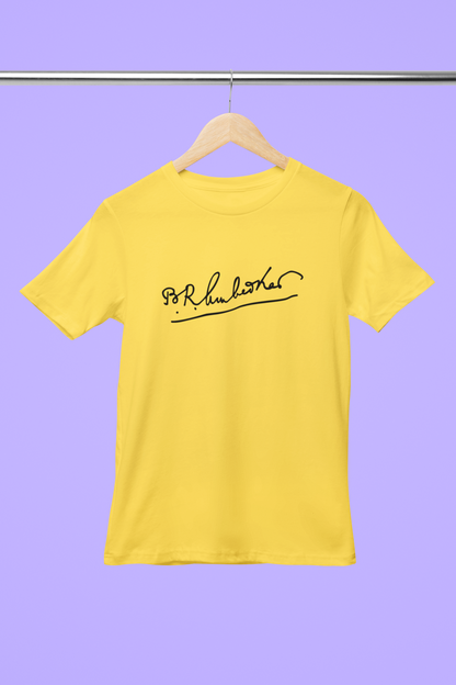 Dr. Babasaheb Ambedkar T Shirt for Women Signature