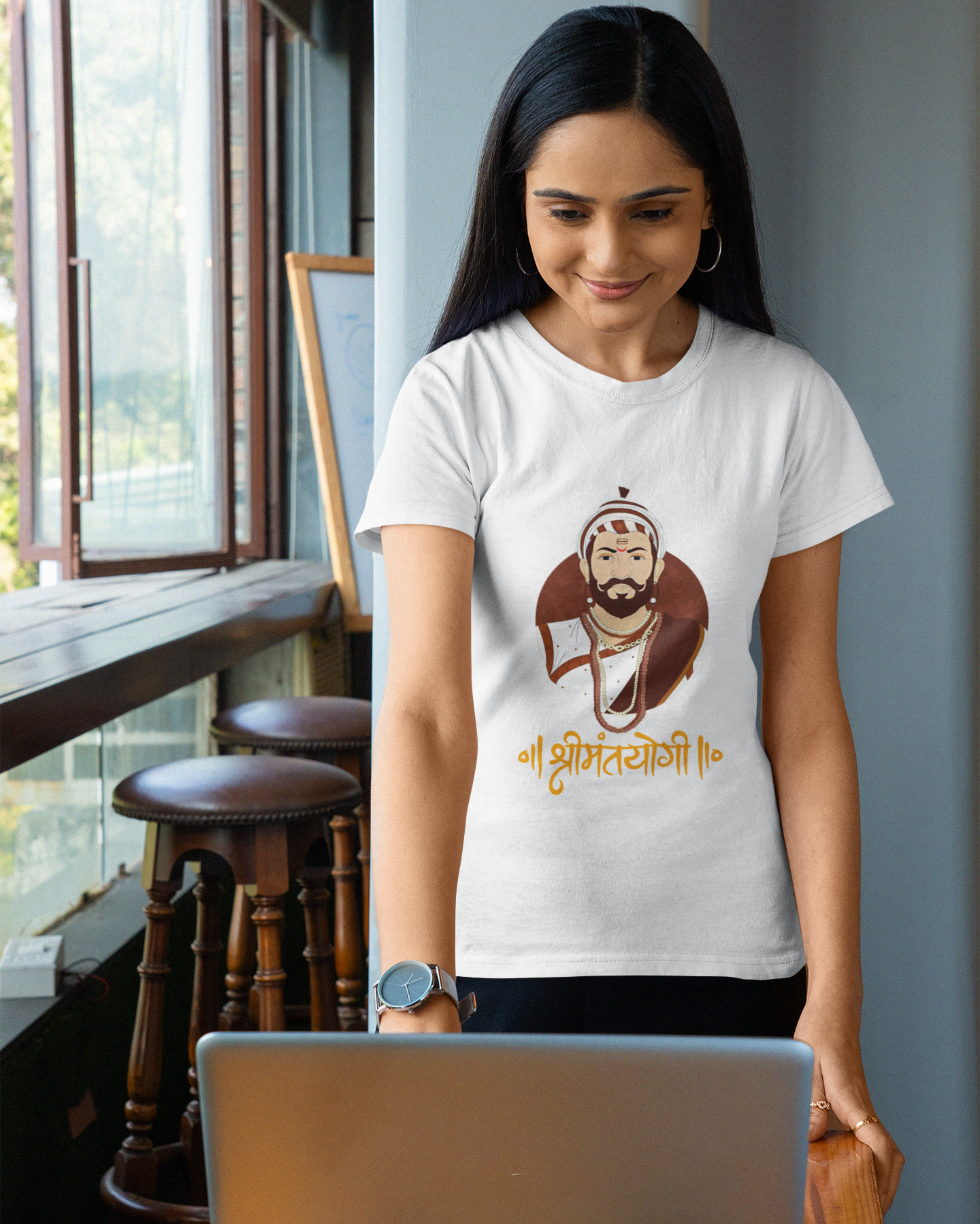 Chatrapati Shivaji Maharaj Tshirt for Women’s -श्रीमंतयोगी | Shrimant yogi