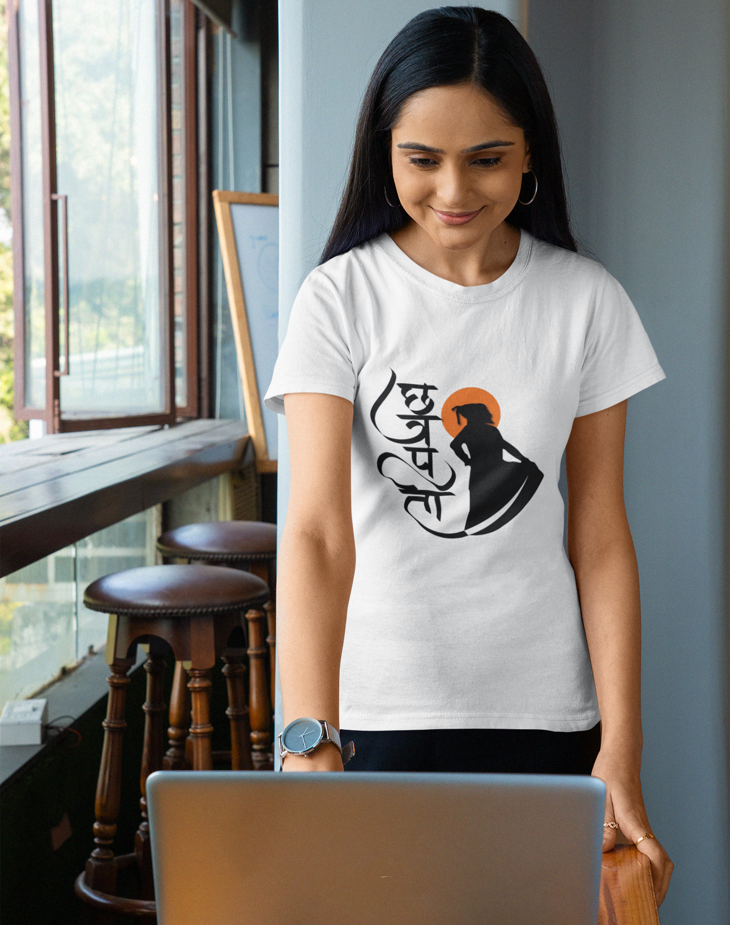 Chatrapati Shivaji Maharaj Tshirt for Women’s छत्रपती