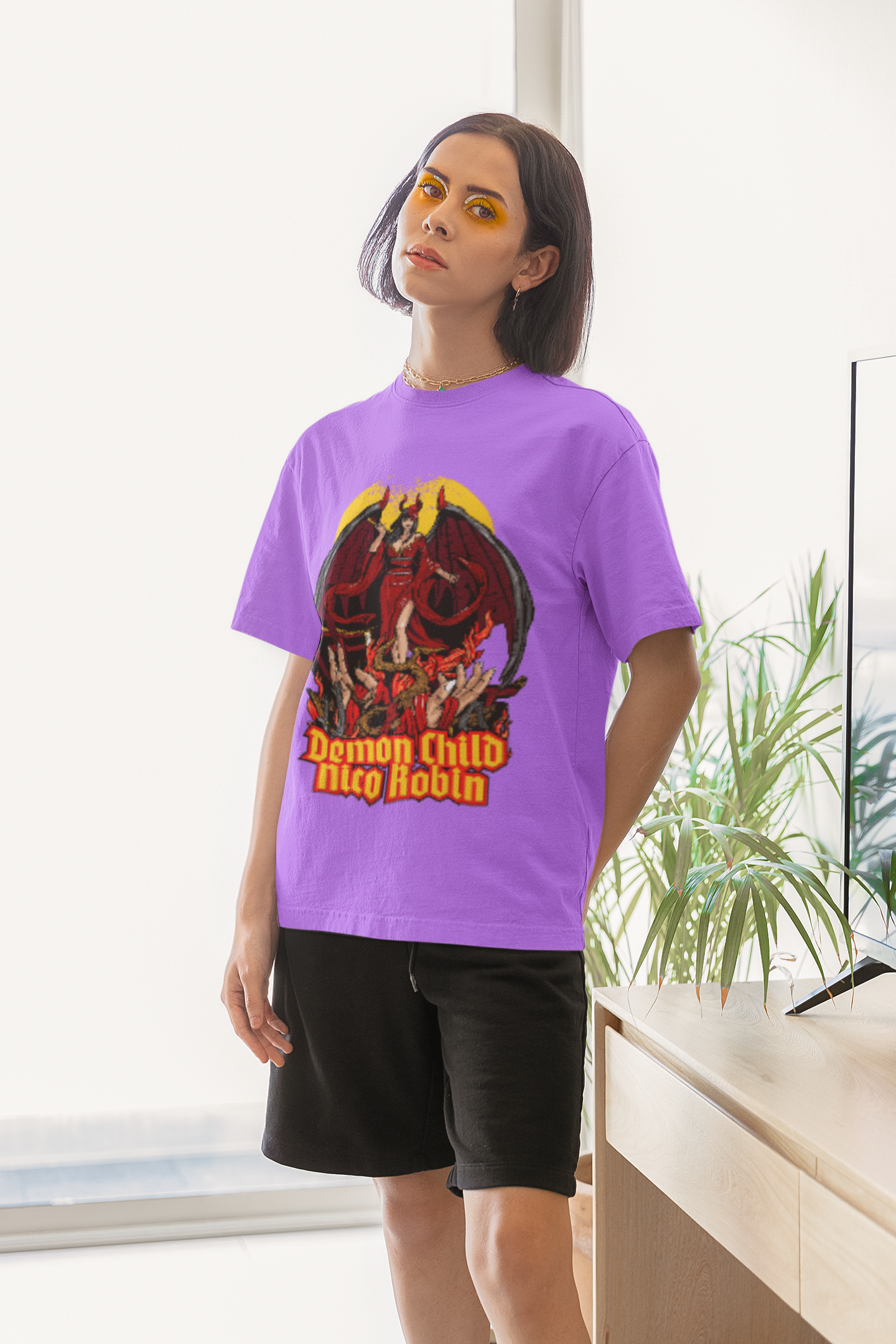 Trendy Unisex Oversized T-Shirts- Baggy T Shirt-Nico Robin