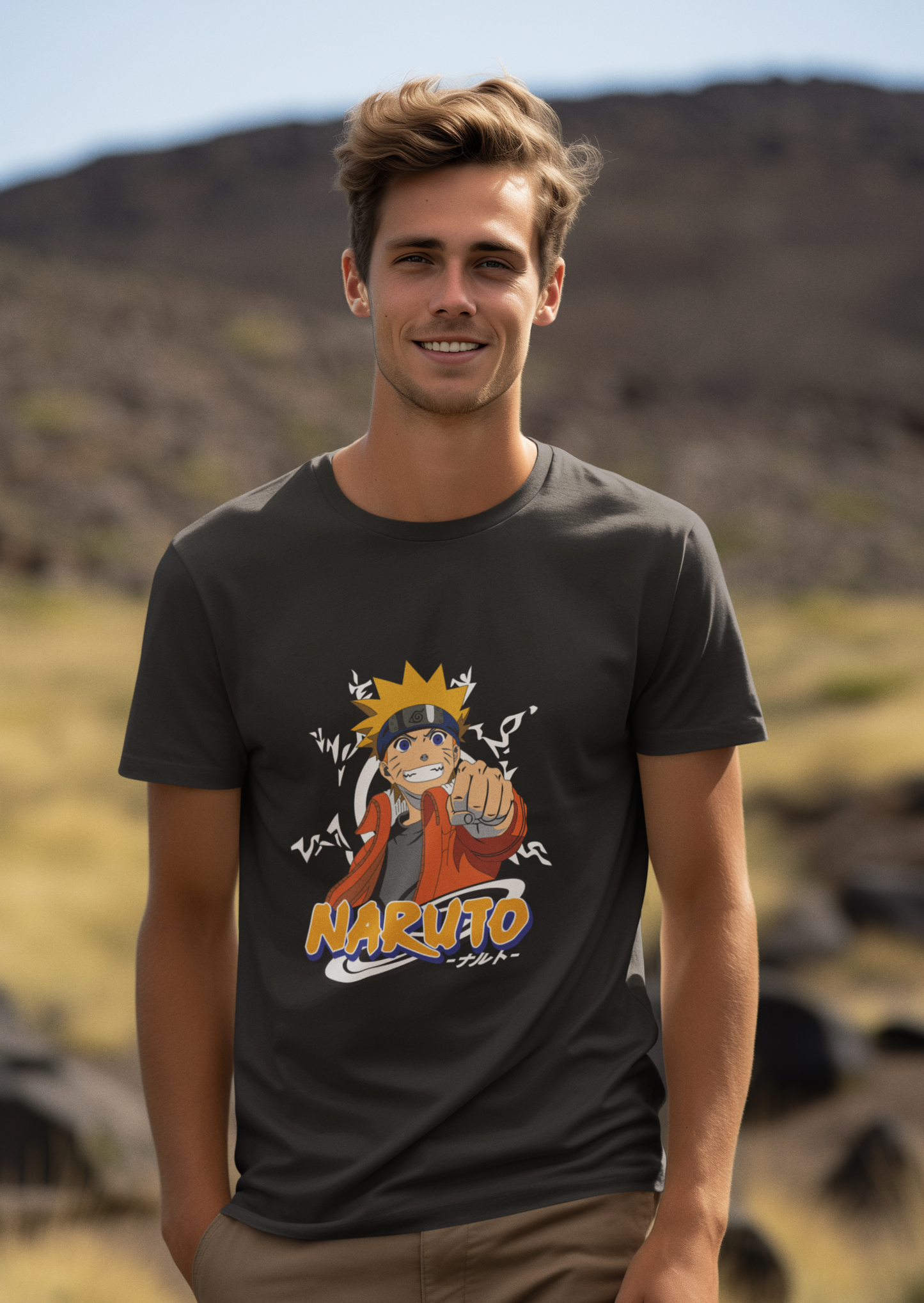Premium Anime Art T-Shirt - Regular Fit for Men Naruto