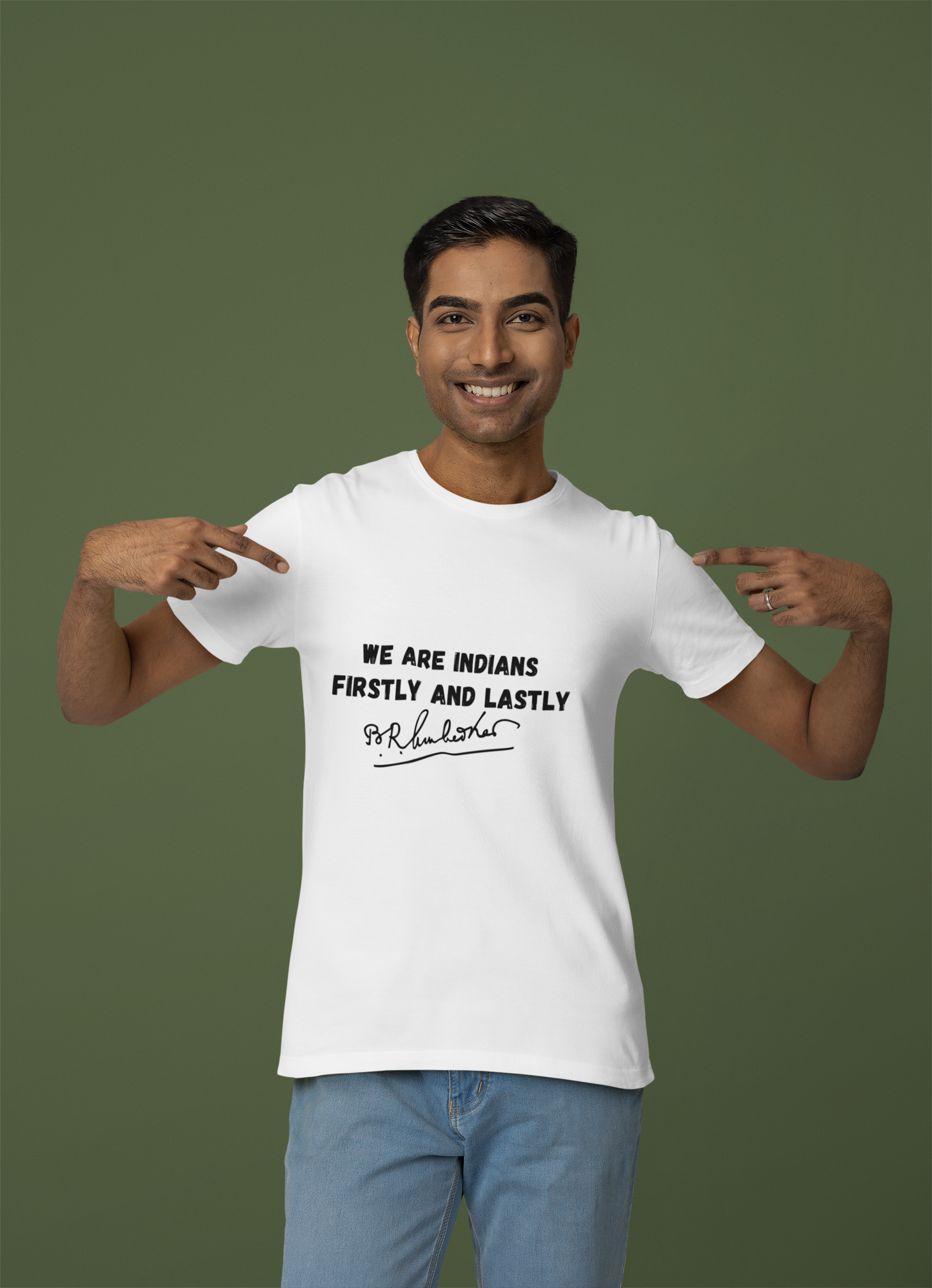 Dr. Babasaheb Ambedkar T Shirt for Men We are Indians firstly and lastly