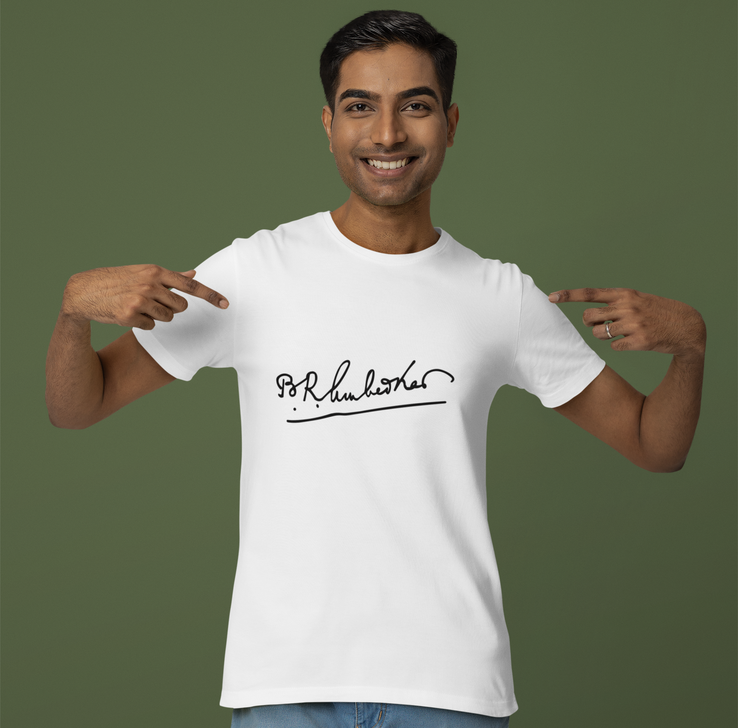 Dr. Babasaheb Ambedkar T Shirt for Men- Signature