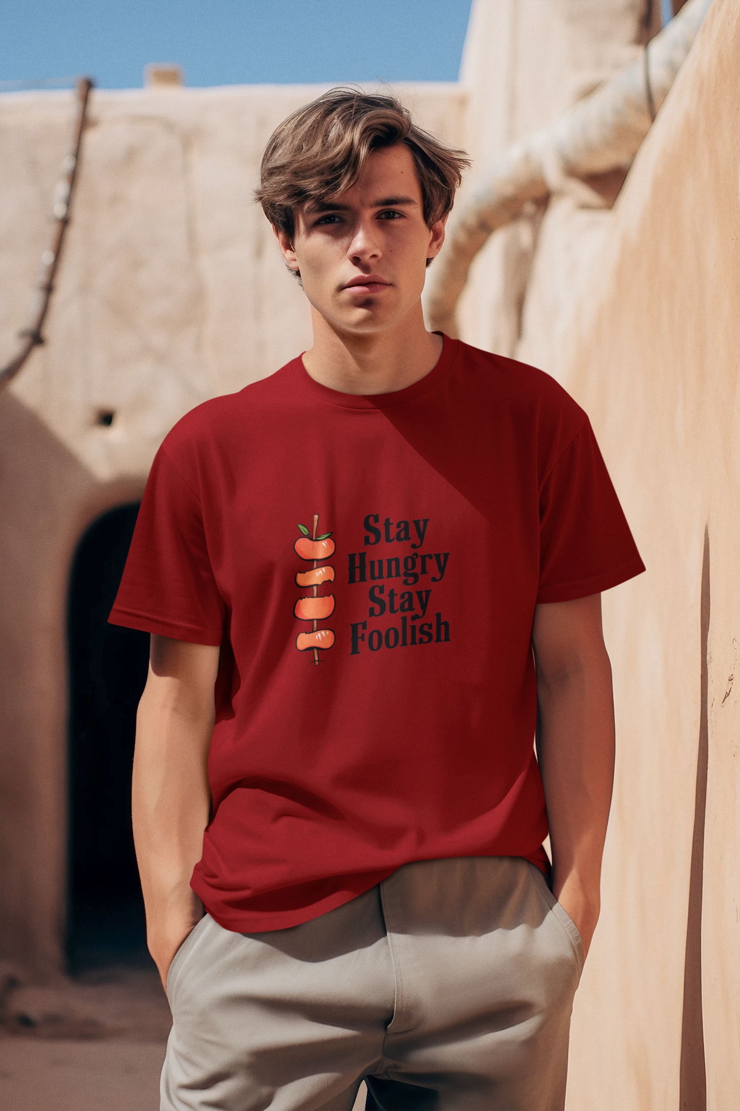 Motivational T-Shirts for Sale-Men- Stay_Hungry