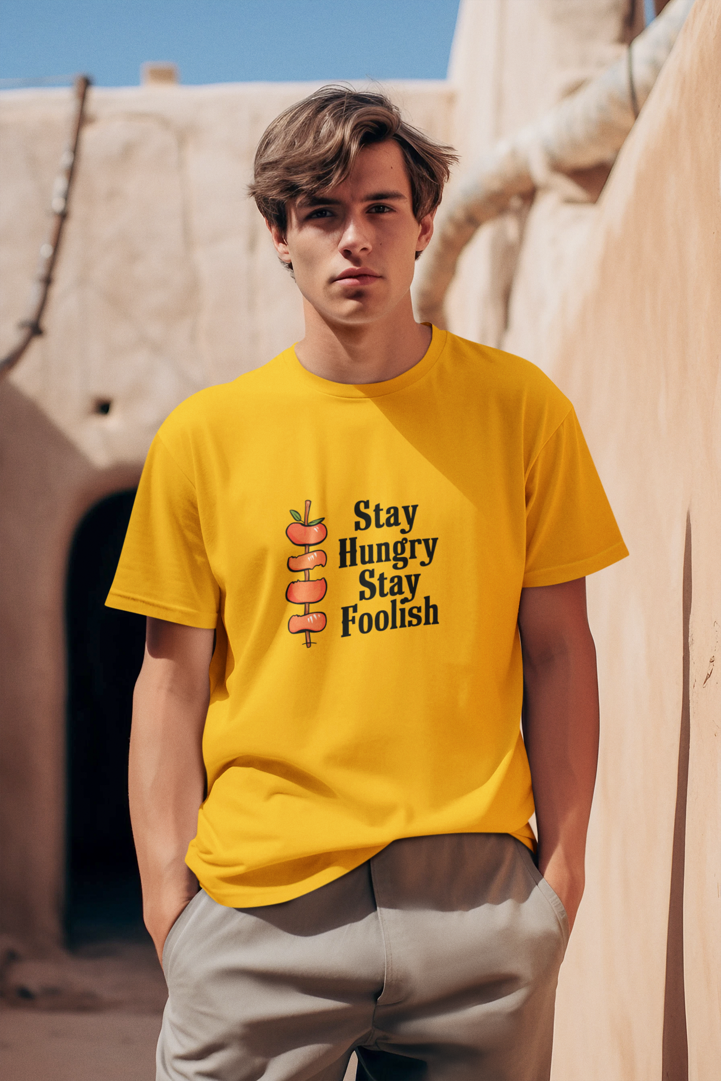 Motivational T-Shirts for Sale-Men- Stay_Hungry