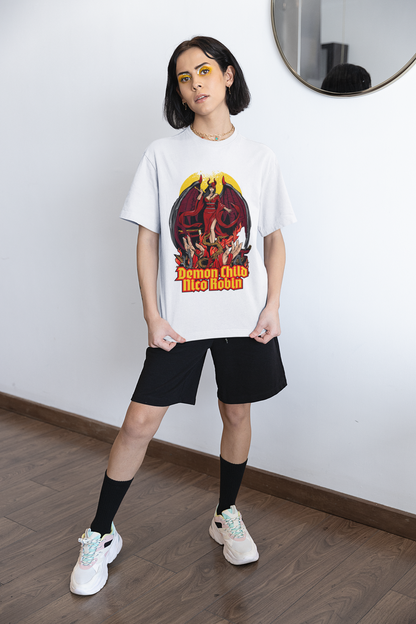 Trendy Unisex Oversized T-Shirts- Baggy T Shirt-Nico Robin