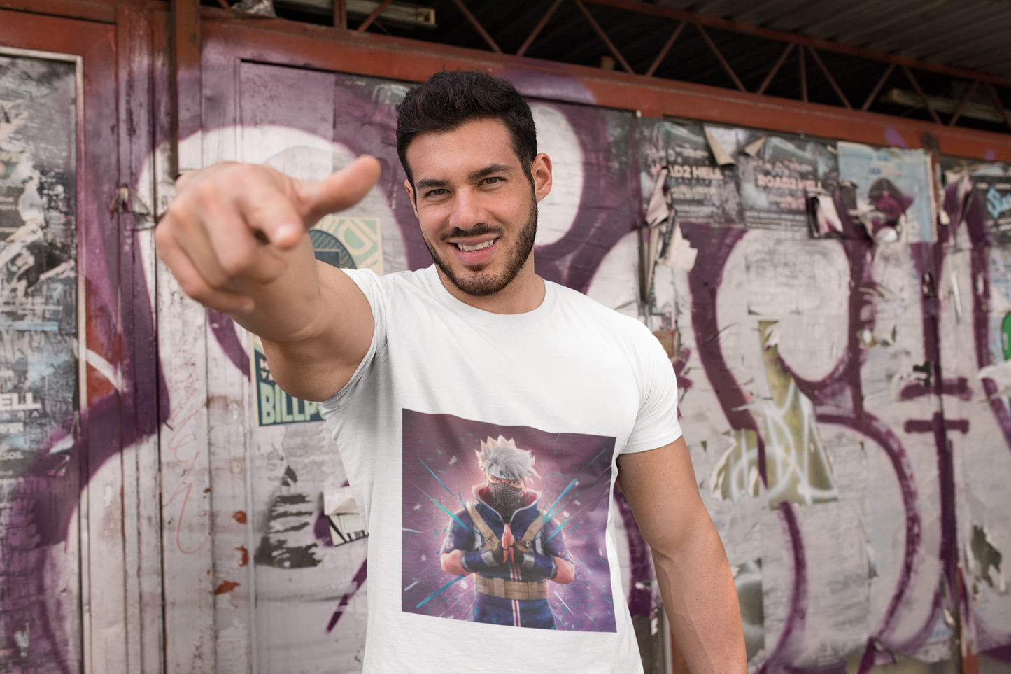 Premium Anime Art T-Shirt - Regular Fit for Men-kaKashi hatake