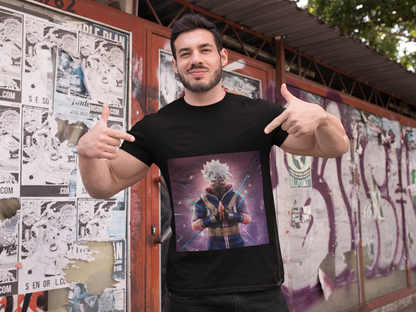 Premium Anime Art T-Shirt - Regular Fit for Men-kaKashi hatake