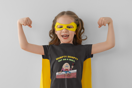 T-Shirt for Kid's Round Neck- Humpty Dumpty