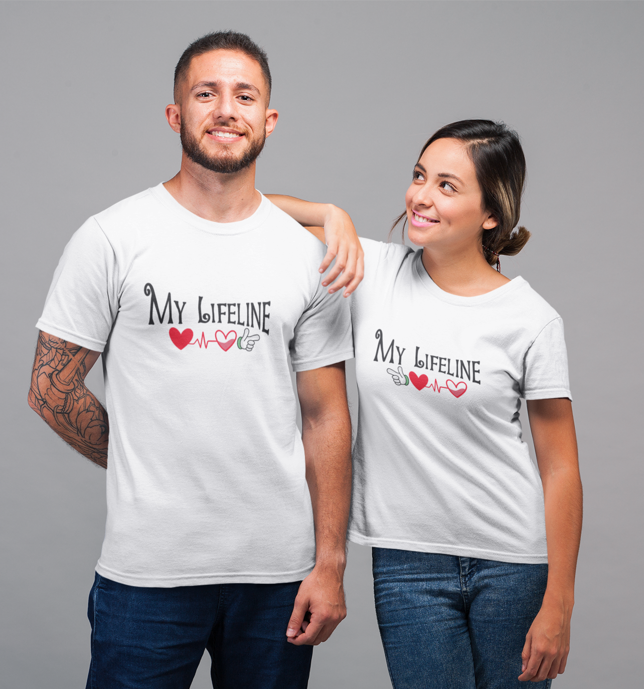 Couple T Shirts- My Life Line