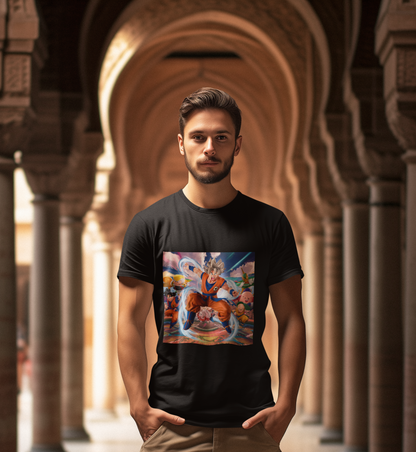 Premium Anime Art T-Shirt - Regular Fit for Men